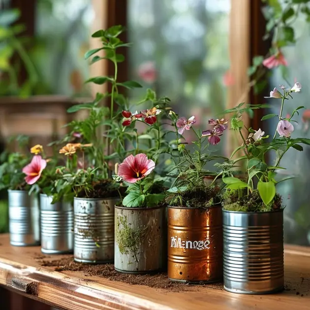 DIY Planters from Recycled Tin Cans: A Garden Lovers Guide